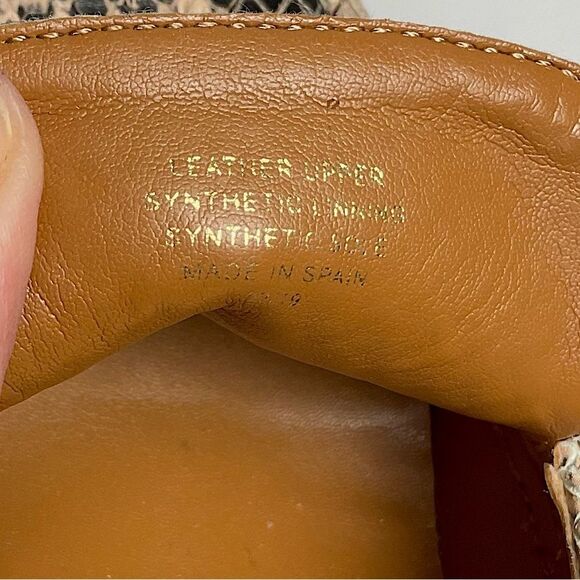 Kurt Geiger Chelsea Snake Print Block Heel Loafer w/ Chain Eagle Head Sz 6 Shoes - Picture 9 of 13